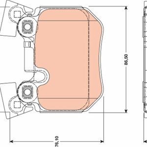 Set placute frana TRW GDB1795 – imagine produs