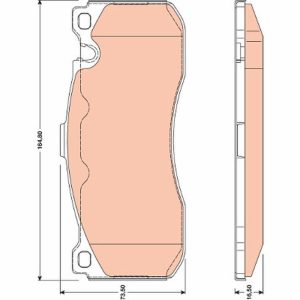 Set placute frana TRW GDB1802 – imagine produs