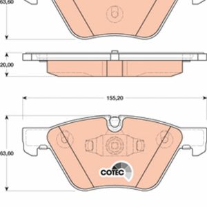 Set placute frana TRW GDB1810 – imagine produs