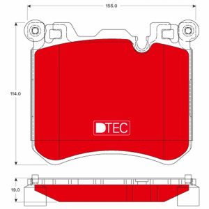 Set placute frana TRW GDB1826DTE – imagine produs
