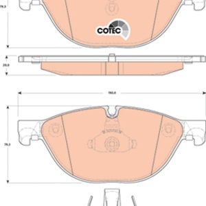 Set placute frana TRW GDB1838 – imagine produs