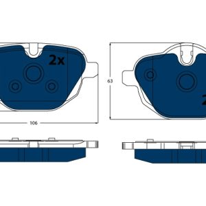 Set placute frana TRW GDB1840BTE – imagine produs