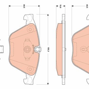 Set placute frana TRW GDB1854 – imagine produs