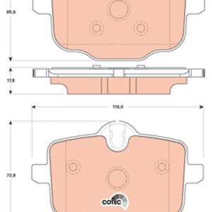 Set placute frana TRW GDB1869 – imagine produs