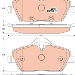 Set placute frana TRW GDB1870 – imagine produs