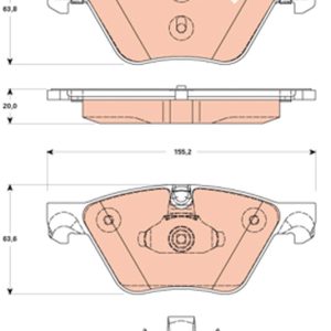 Set placute frana TRW GDB1882 – imagine produs