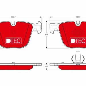 Set placute frana TRW GDB1892DTE – imagine produs
