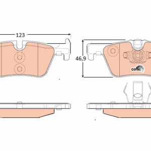 Set placute frana TRW GDB1919 Set placute frana TRW GDB1919 – imagine produs