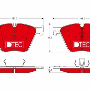 Set placute frana TRW GDB1964DTE – imagine produs