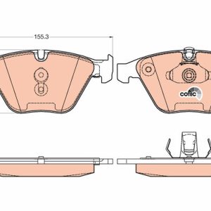 Set placute frana TRW GDB2021 – imagine produs