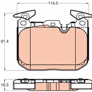 Set placute frana TRW GDB2031 – imagine produs