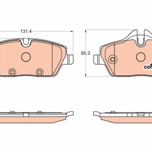 Set placute frana TRW GDB2038 – imagine produs