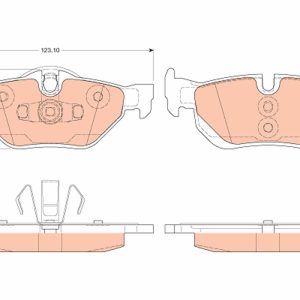 Set placute frana TRW GDB2050 – imagine produs