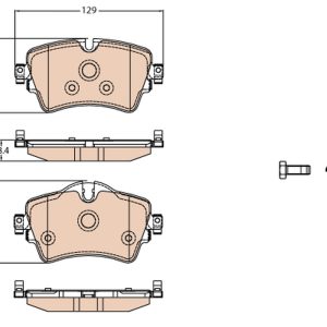 Set placute frana TRW GDB2087 – imagine produs