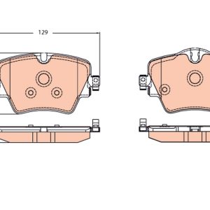 Set placute frana TRW GDB2098 – imagine produs