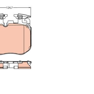 Set placute frana TRW GDB2147 – imagine produs