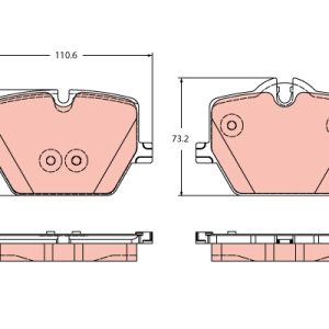 Set placute frana TRW GDB2419 – imagine produs