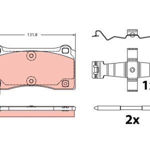 Set placute frana TRW GDB2448 – imagine produs