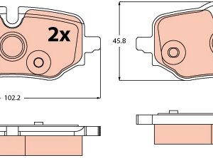Set placute frana TRW GDB2573 – imagine produs