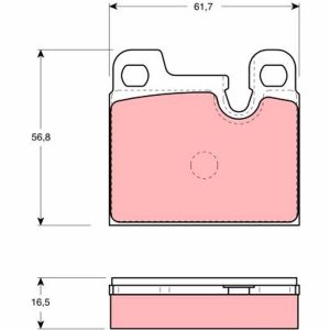 Set placute frana TRW GDB258 – imagine produs