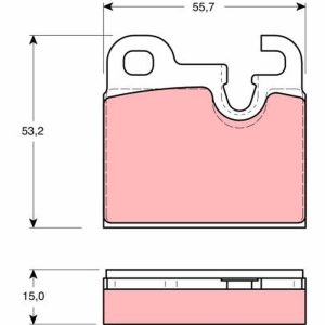 Set placute frana TRW GDB259 – imagine produs
