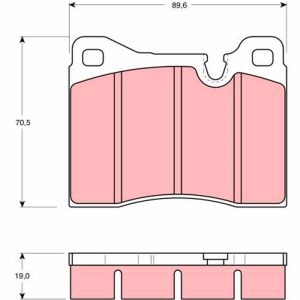 Set placute frana TRW GDB261 – imagine produs