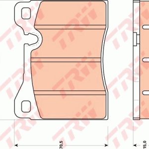 Set placute frana TRW GDB270 – imagine produs
