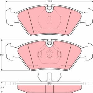 Set placute frana TRW GDB298 – imagine produs