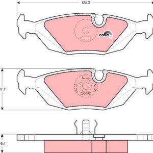 Set placute frana TRW GDB299 – imagine produs