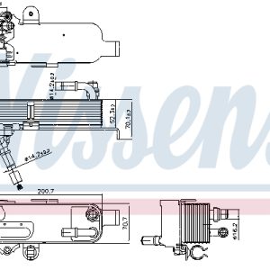 Radiator racire ulei cutie de viteze automata NISSENS 91298