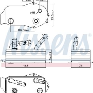 Radiator racire ulei cutie de viteze automata NISSENS 91353