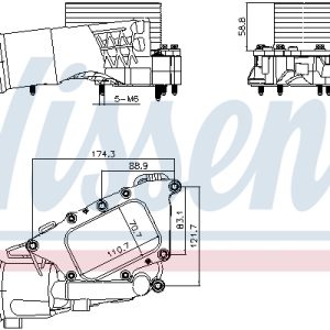 Radiator ulei motor NISSENS 91385