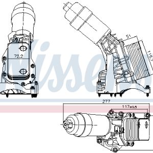 Radiator ulei motor NISSENS 91395