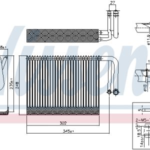 Evaporator aer conditionat NISSENS 92327