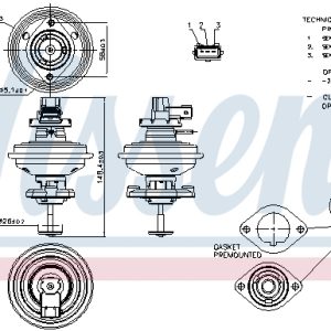 Supapa EGR NISSENS 98208