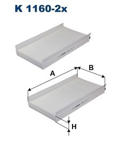 Filtru aer habitaclu FILTRON K 1160-2x – BMW | AutoRival