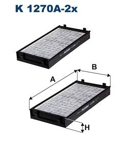 Filtru aer habitaclu FILTRON K 1270A-2x – BMW | AutoRival