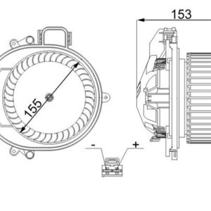 Ventilator habitaclu MAHLE ORIGINAL AB 257 000S – BMW | AutoRival