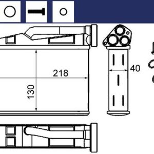Schimbator de caldura incalzire habitaclu MAHLE ORIGINAL AH 240 000S – BMW | AutoRival