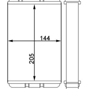 Schimbator de caldura incalzire habitaclu MAHLE ORIGINAL AH 86 000S – BMW | AutoRival