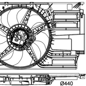 Ventilator radiator MAHLE ORIGINAL CFF 405 000P – BMW | AutoRival