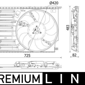 Ventilator radiator MAHLE ORIGINAL CFF 548 000P – BMW | AutoRival