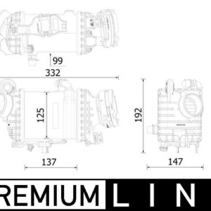 Intercooler compresor MAHLE ORIGINAL CI 616 000P – BMW | AutoRival