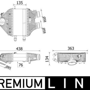 Intercooler compresor MAHLE ORIGINAL CI 618 000P – BMW | AutoRival