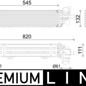 Intercooler compresor MAHLE ORIGINAL CI 626 000P – BMW | AutoRival