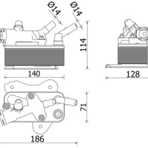 Radiator racire ulei cutie de viteze automata MAHLE ORIGINAL CLC 225 000P – BMW | AutoRival