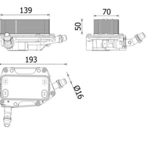 Radiator racire ulei cutie de viteze automata MAHLE ORIGINAL CLC 351 000P – BMW | AutoRival