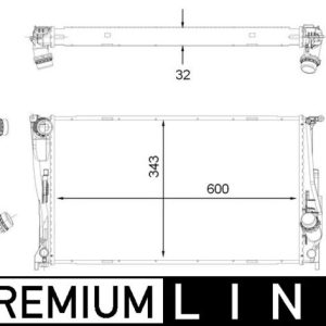 Radiator racire motor MAHLE ORIGINAL CR 1923 000P – BMW | AutoRival
