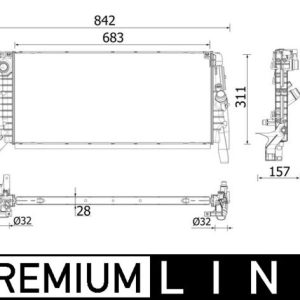 Radiator racire motor MAHLE ORIGINAL CR 2201 000P – BMW | AutoRival