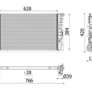 Radiator racire motor MAHLE ORIGINAL CR 2696 000P – BMW | AutoRival